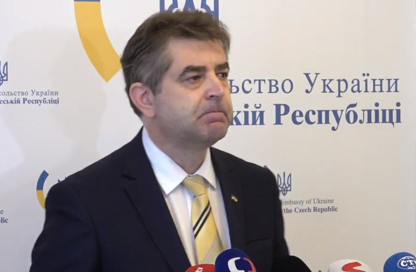 Ukrajinský velvyslanec v Česku Jevhen Perebyjnis o ruské invazi. (24. února 2022)