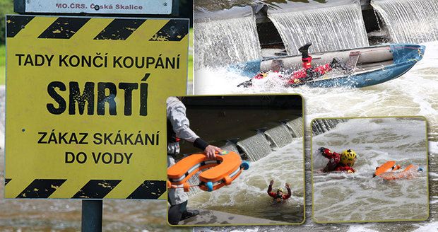 VIDEO: Záchrana z nebezpečného jezu na vlastní kůži! Odborník předvedl, co s vámi voda udělá