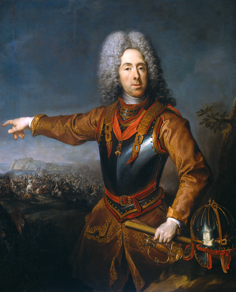 Vojevůdce Evžen Savojský na portrétu z roku 1718.