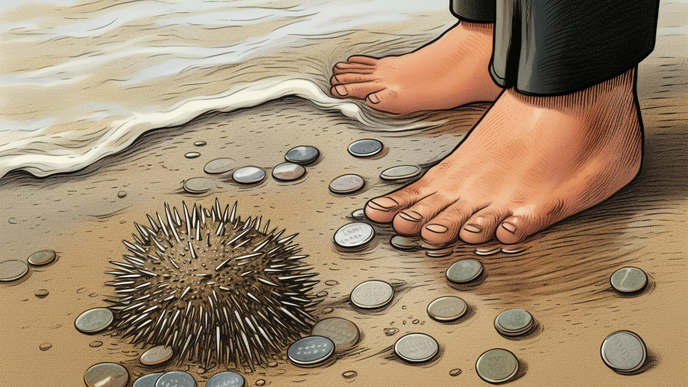 Mořský ježek vás může vyjít draze.