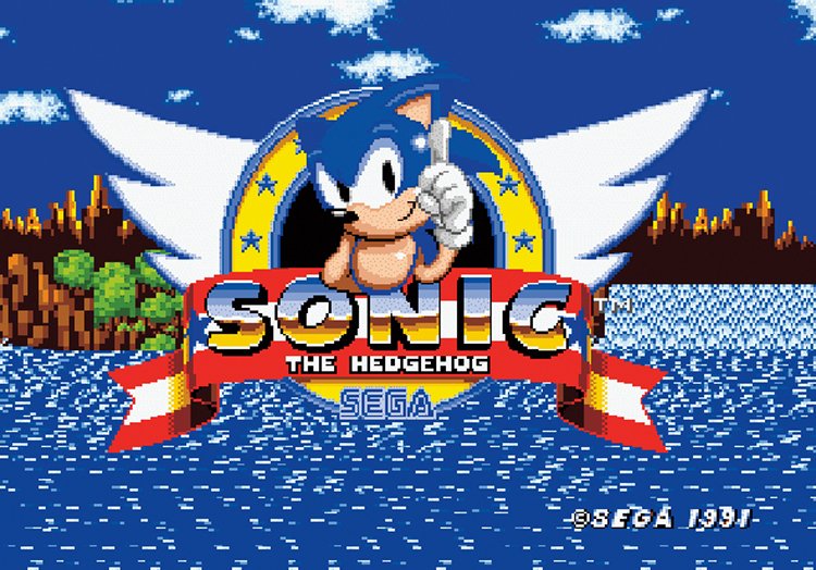 SONIC THE HEDGEHOG, 1991, Sega Genesis