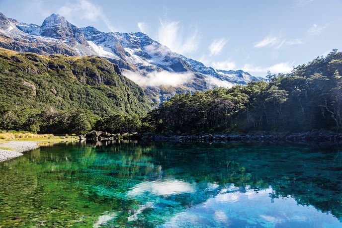 Modré jezero (Rotomairewhenua), Nový Zéland