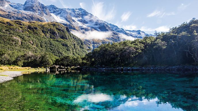 Modré jezero (Rotomairewhenua), Nový Zéland