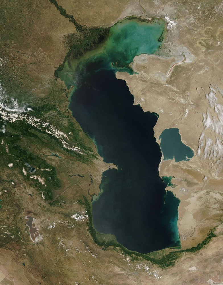 Kaspické moře se považuje za největší slané jezero na světě
