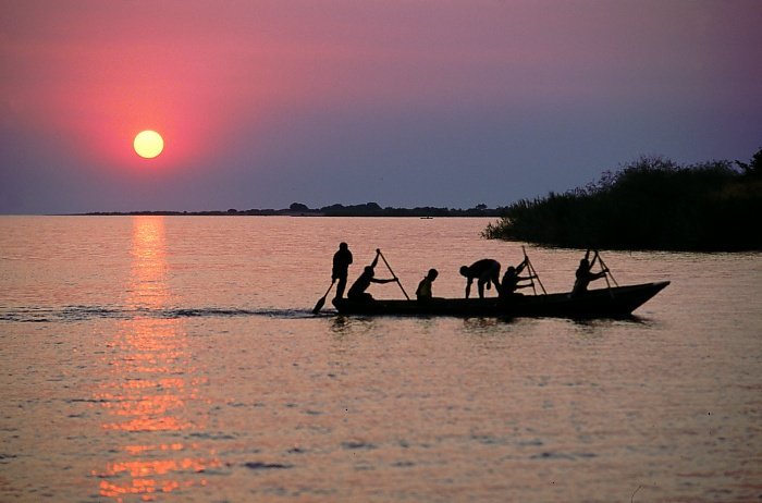 Rybáři na jezeru Tanganika