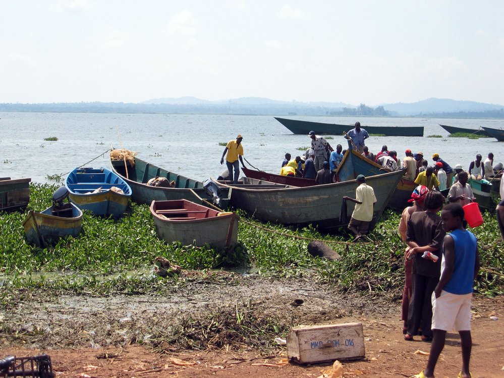 Uganské lodě na Viktoriině jezeru