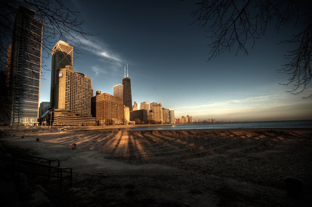 Chicago na břehu Michiganského jezera