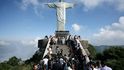 Historicky první selfie pořízená na soše Ježíše v Rio de Janeiru