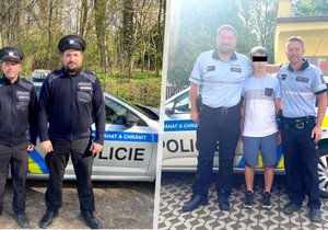 Vojta (16) na Jičínsku vypadl z jedoucího vlaku: Život mu zachránili policisté, přišel jim poděkovat.