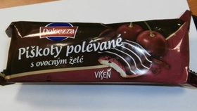 Piškoty polévané s ovocným želé