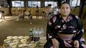 Takeuči Masato, bojovník v sumo, Nagoja, Japonsko (3500 kilokalorií)