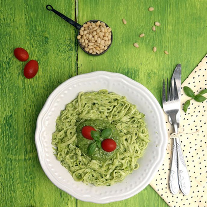 Pravé italské „linguine al pesto“