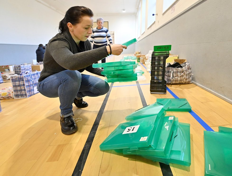 Příprava na volby v Jihlavě (12.1.2022)