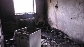 Výbuch propanbutanové lahve v bytě v Dobroníně u Jihlavy