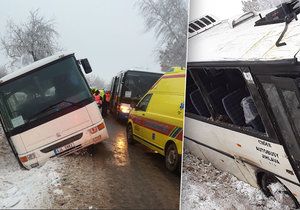 Nehoda autobusu na Jihlavsku.