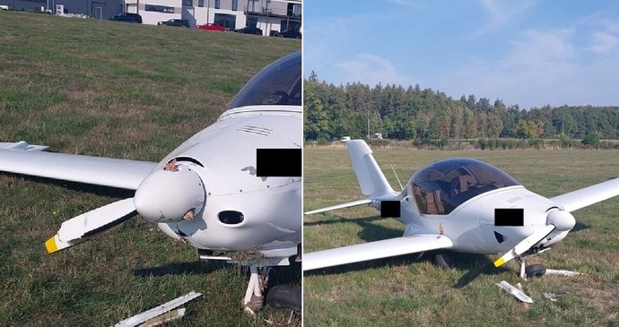 V neděli v Hosíně havarovalo letadlo a u Blažejova se při dopadu zranil parašutista.