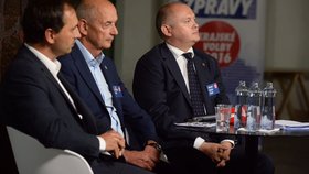Lídrem kandidátky ODS v Jihomoravském kraji je Jiří Crha (uprostřed).