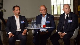 Lídrem kandidátky ODS v Jihomoravském kraji je Jiří Crha (uprostřed).