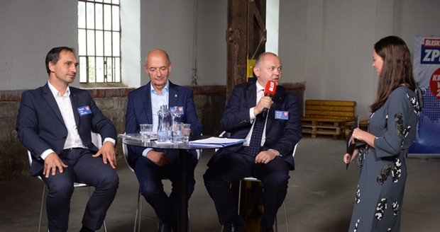 Lídrem kandidátky ODS v Jihomoravském kraji je Jiří Crha (uprostřed).