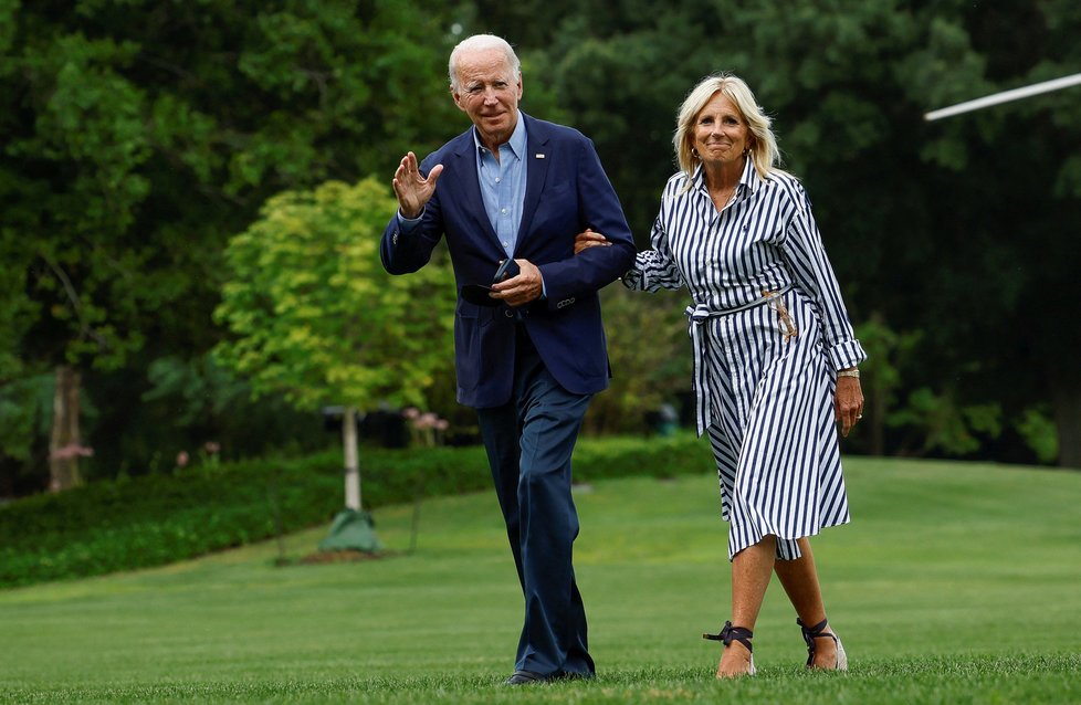 První dáma USA Jill Bidenová s manželem