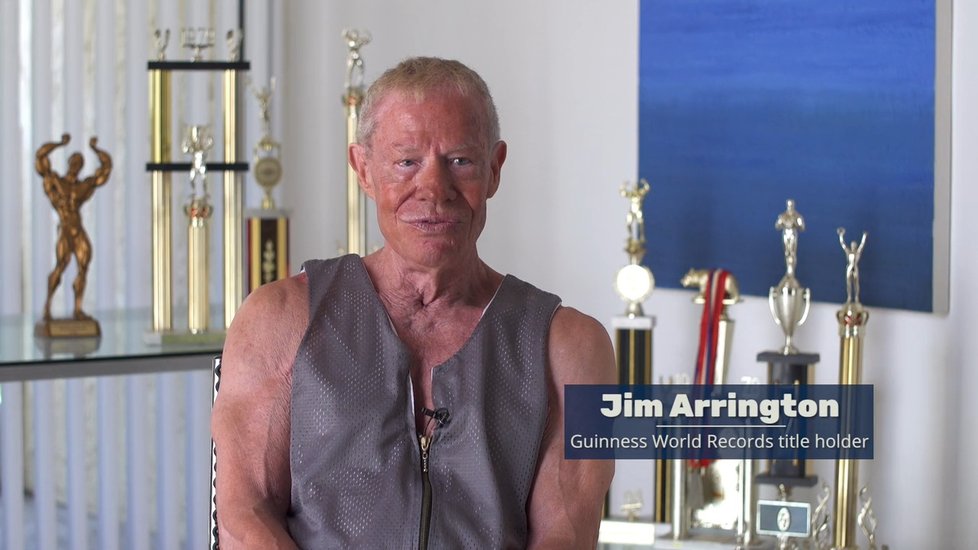 Jim Arrington je nejstarším kulturistou světa a stále cvičí.