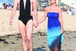 Jim Carrey si oblékl na pláži plavky svojí přitelkyně