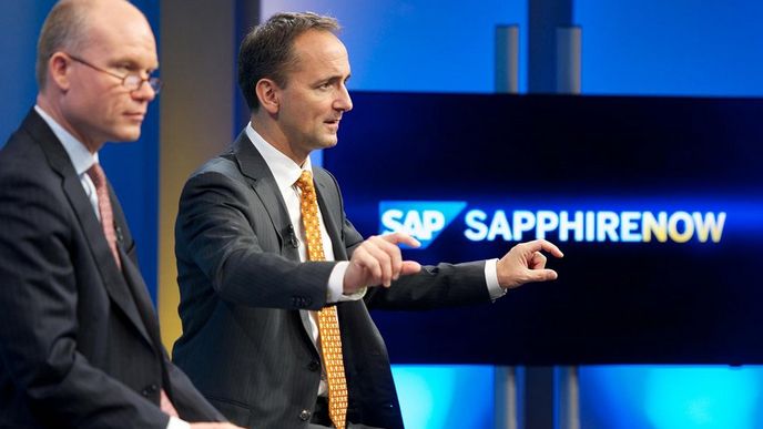 Jim Hagemann Snabe (vpravo), co-CEO SAP.