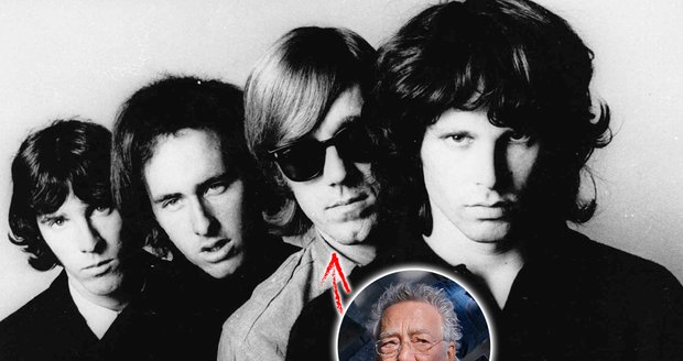 Zemřel zakládající člen The Doors, klávesista Ray manzarek (první zprava frontman skupiny Jim Morrison)