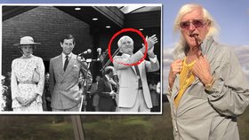 Moderátor Jimmy Savile byl za svého života uveden dokonce do šlechtického stavu (nalevo ve společnosti prince Charlese a jeho Diany), rok od jeho úmrtí však propukl obrovský skandál