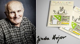 Ani v 94 letech nezahálí, Jindra Hojer z Rychlých šípů vydává knihu hlavolamů. Pomoci mu můžete i vy