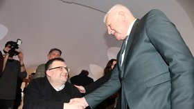 Jindřich Forejt s Václavem Klausem