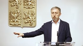 Národní protidrogový koordinátor Jindřich Vobořil na tiskovce