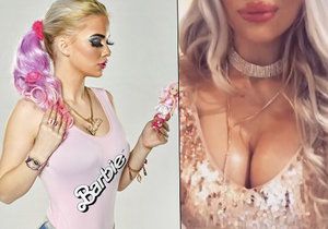 Barbie Jiráčková předvedla své nové zvětšené osmičky.