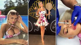 Česká Barbie Jiráčková se zbavila ňader číslo 8 a pochlubila se desítkami! Původní se prý prověsila