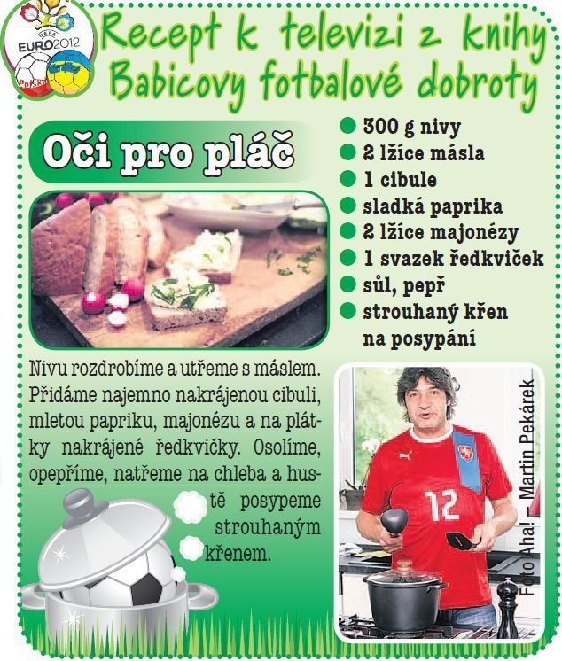 Recept k televizi z knihy Babicovy fotbalové dobroty