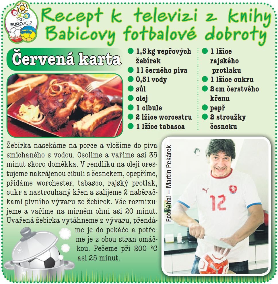 Recept k televizi z knihy Babicovy fotbalové dobroty