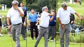 Jiří Bartoška si na golfu zapálil, odpálil a málem se zadusil