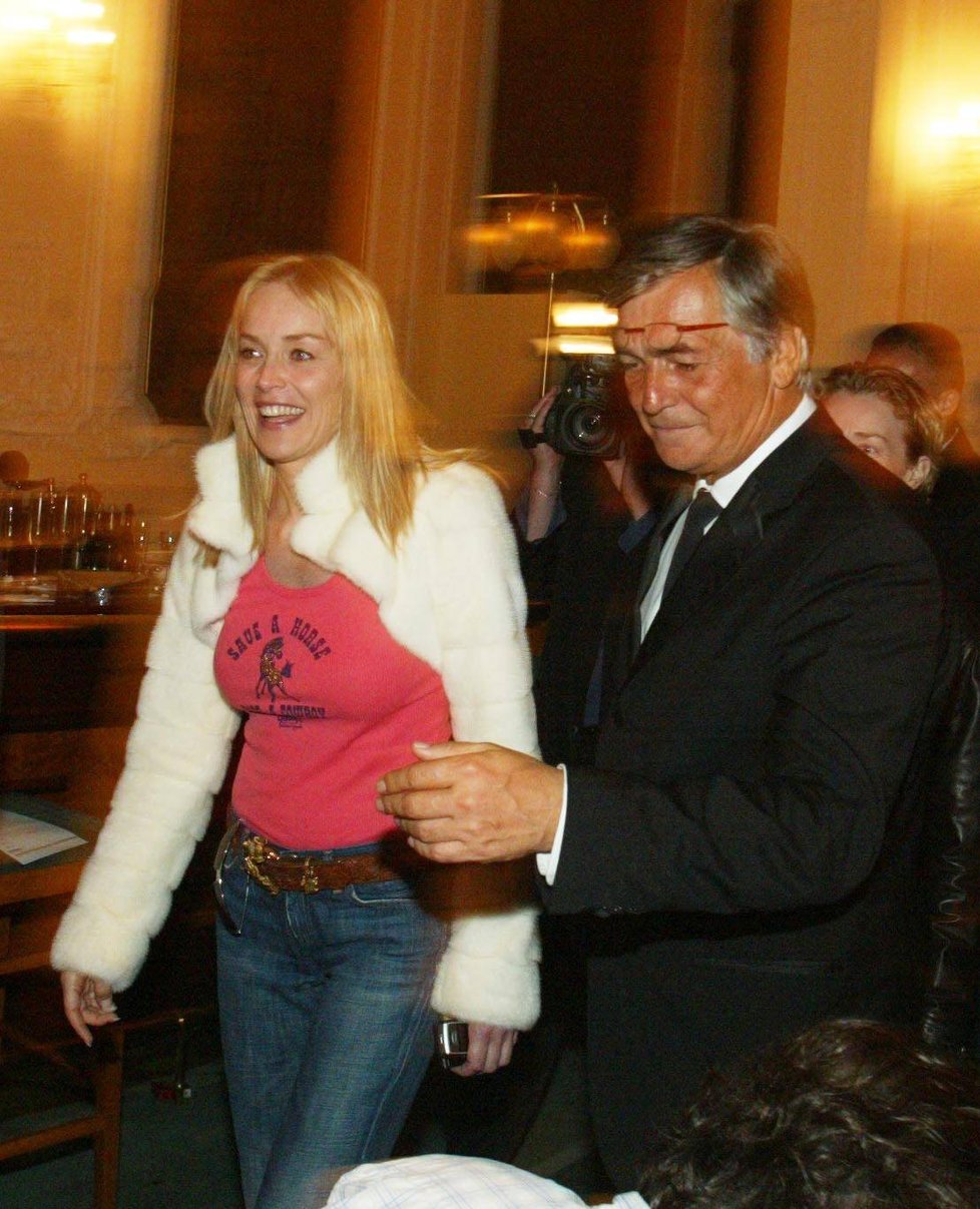 Jiří Bartoška a Sharon Stone