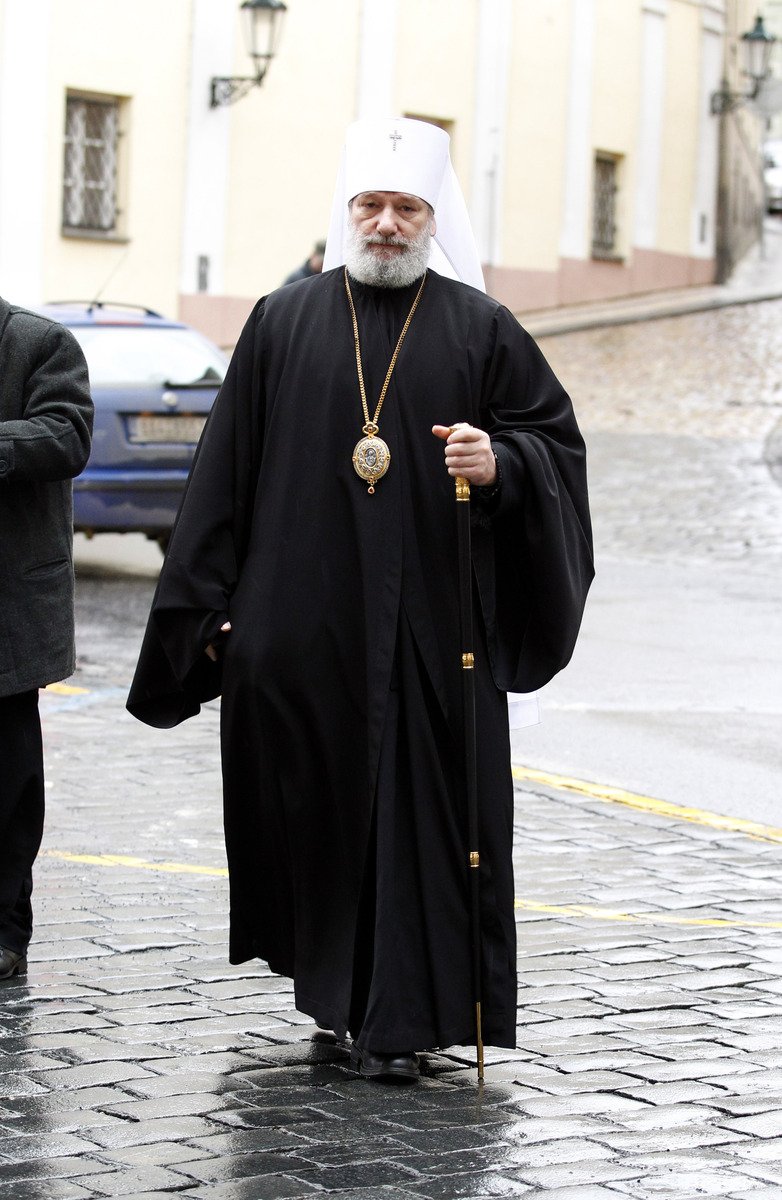 Za pravoslavnou církve se přišel rozloučit metropolita Kryštof