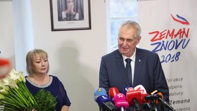 Stávající prezident, který obhajuje funkci, Miloš Zeman.