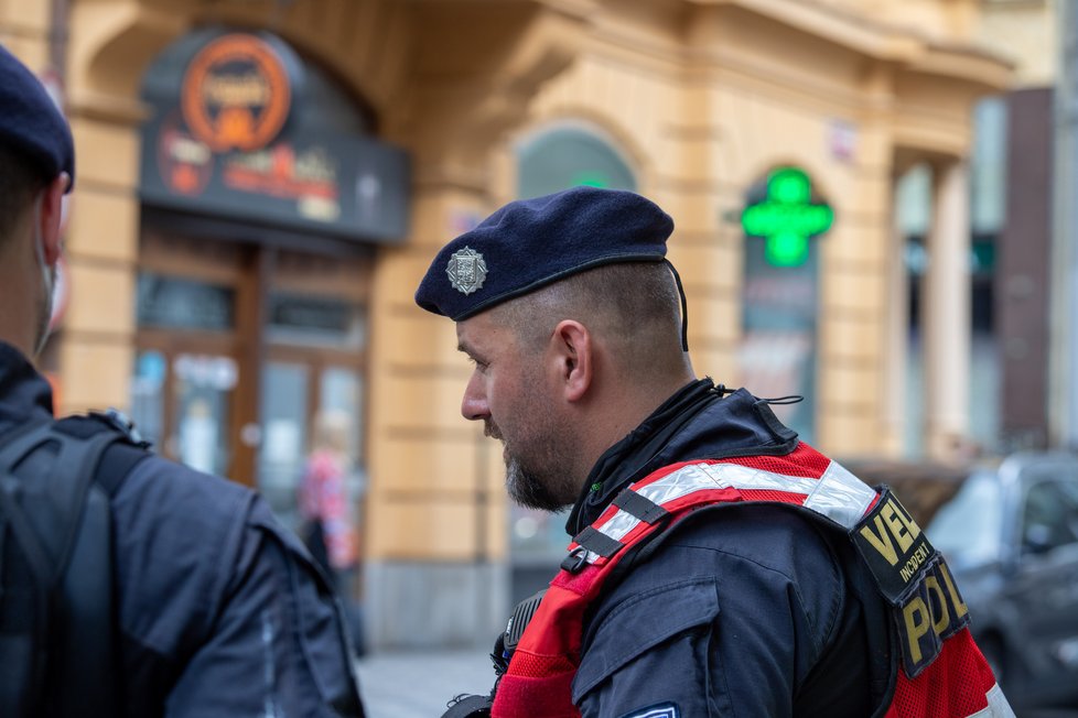 Palackého ulice v centru Prahy, kde byl Jiří Dvořák dopaden.