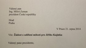 Eva Jandová prezidentovi Miloši Zemanovi odeslala žádost o milost pro nejznámějšího českého vězně.