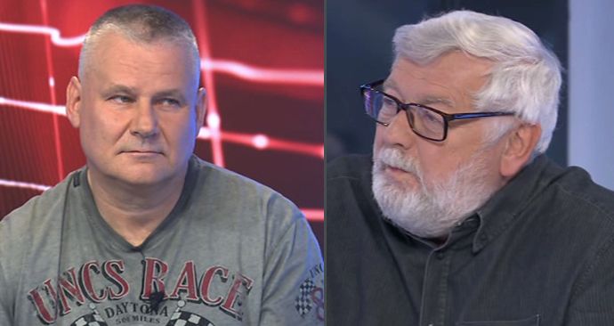 Jiří Kajínek a Josef Klíma se setkali tváří v tvář v pořadu Krimi zprávy na TV Prima