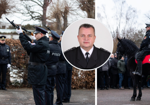 Rodina, přátelé i kolegové se včera rozloučili s expolicistou Jiřím Karáskem.