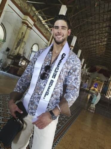 Jiří Kmoníček na soutěži Mister International