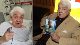 Jiří Krampol (85) pár hodin po propuštění z nemocnice: Kolaps!