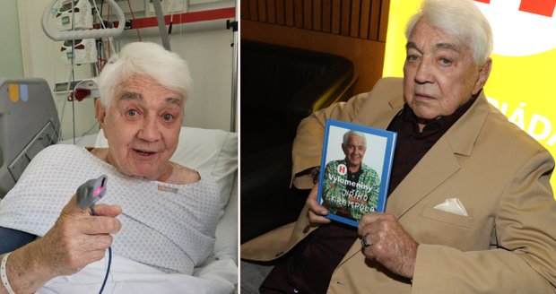 Jiří Krampol (85) pár hodin po propuštění z nemocnice: Kolaps!