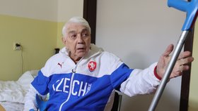 Nešťastný Jiří Krampol (85) opět v nemocnici: Úraz páteře! Po pádu s berlemi… 
