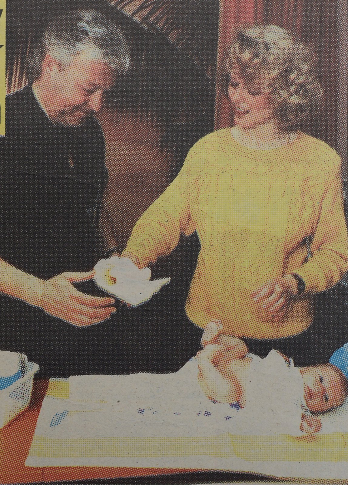 1992 - Drobný s druhou manželkou Marcelou a malým Milánkem.