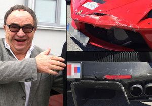 Drůběží magnát opět boural. Tentokrát poničil dvě LaFerrari v Itálii.